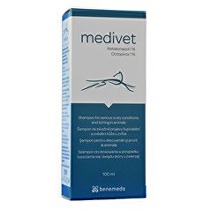 Medivet 100ml šampón proti šupinateniu a svrbeniu kože zvierat