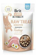 Brit Raw Treat Cat Sensitive, morčacie mäso 40g