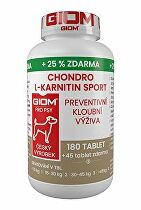 Giom S pes Chondro L-karnitin SPORT 180 tbl+25% zdarma